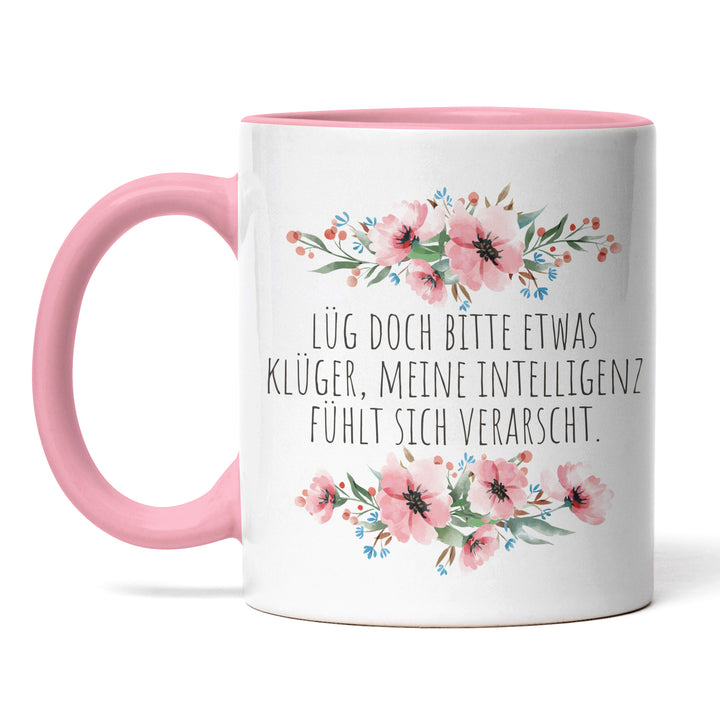 Tasse "Lüg etwas klüger" – Lustige Sarkasmus-Tasse für Büro & Alltag