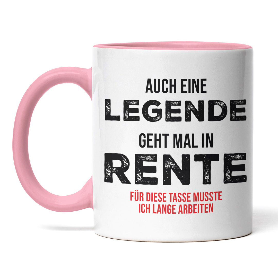 Tasse "Legende in Rente" – Perfekte Geschenk-Tasse für frischgebackene Rentner