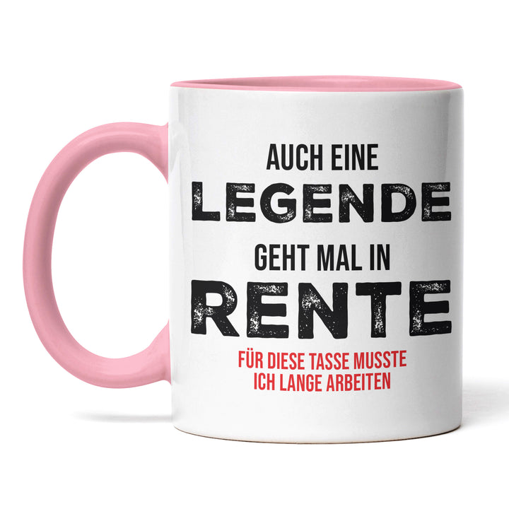 Tasse "Legende in Rente" – Perfekte Geschenk-Tasse für frischgebackene Rentner