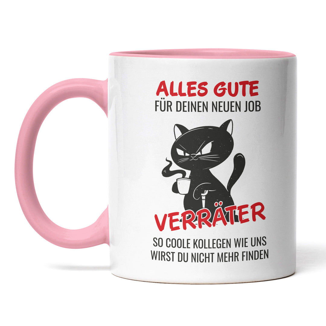 Lustige Tasse "Alles Gute Verräter" – Humorvolles Abschiedsgeschenk für Kollegen