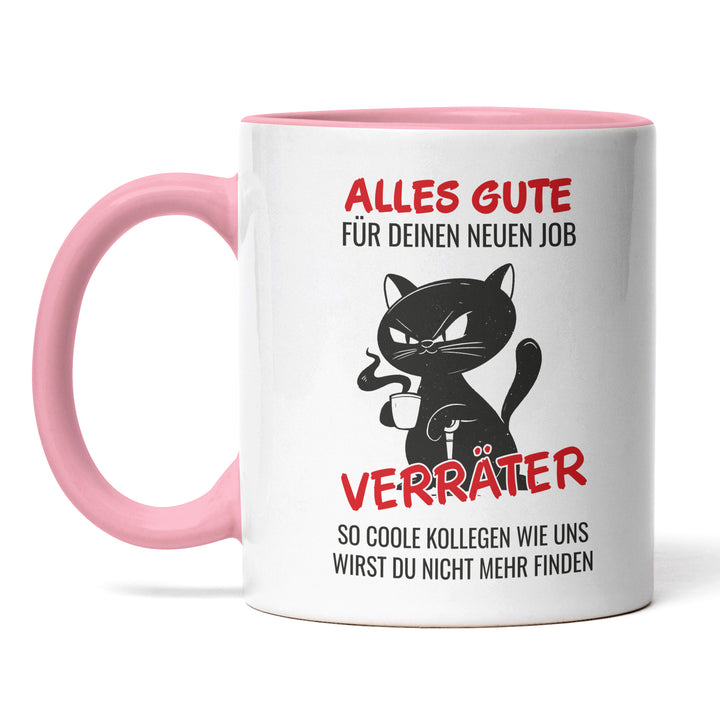 Lustige Tasse "Alles Gute Verräter" – Humorvolles Abschiedsgeschenk für Kollegen