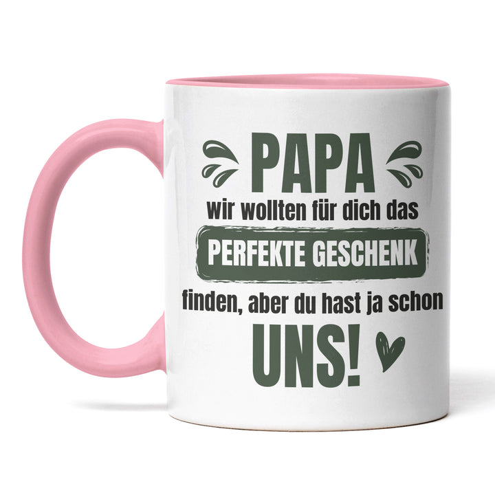 Lustige Tasse "Papa, das perfekte Geschenk" – Charmantes Geschenk für Väter