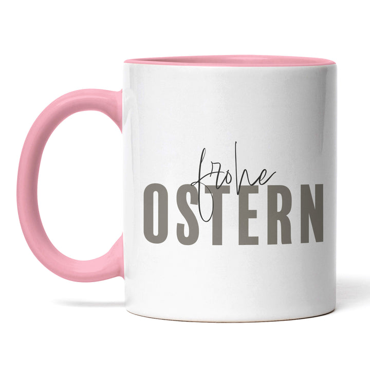 Minimalistische Tasse "Frohe Ostern" – Stilvolles Geschenk für Ostern