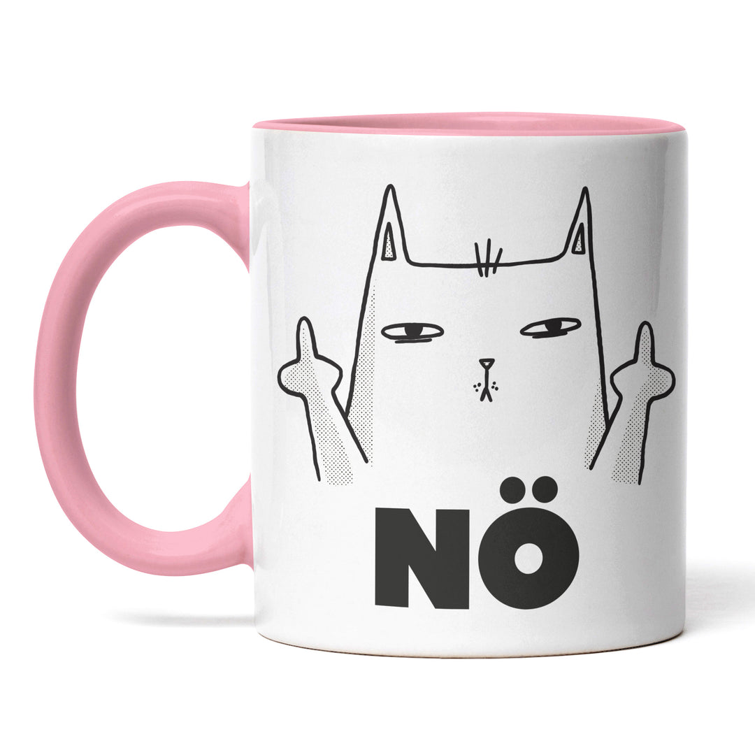 Lustige Tasse "Nö" – Freches Geschenk mit Katzenmotiv