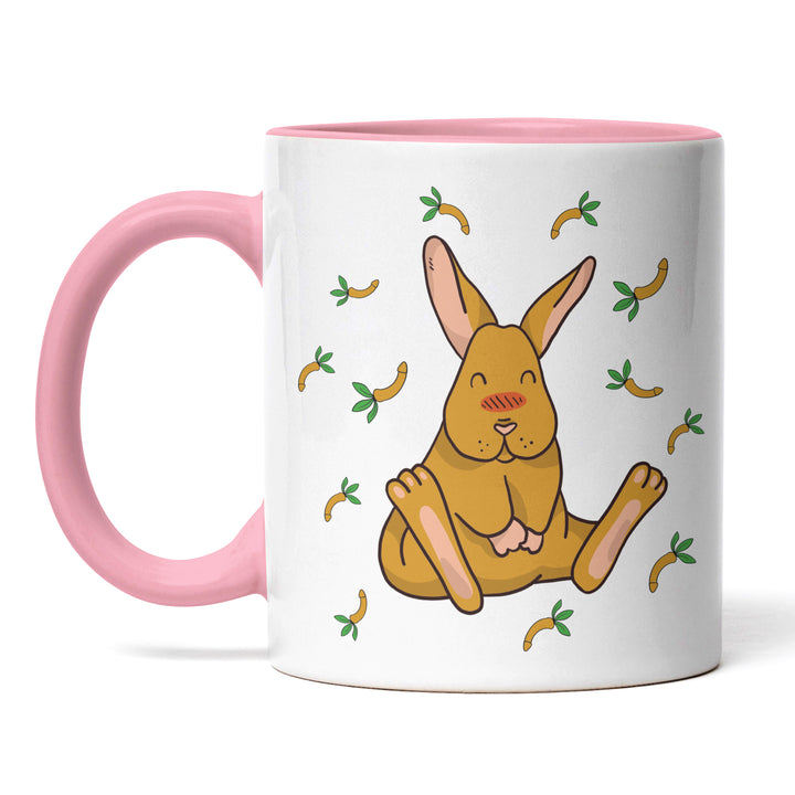 Lustige Tasse "Hase mit Penis-Möhren" – Freches Geschenk für Humorvolle
