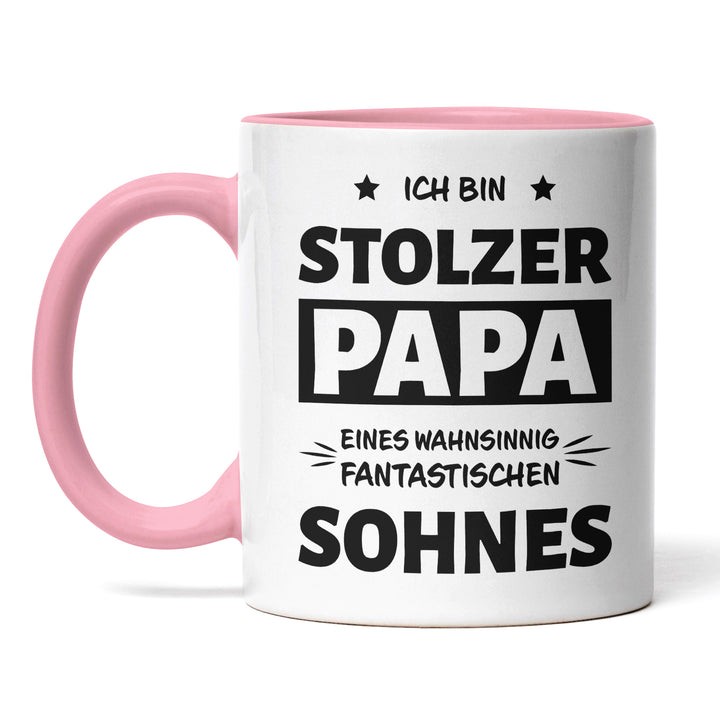 Tasse "Stolzer Papa, fantastischer Sohn" – Liebevolles Geschenk für Väter