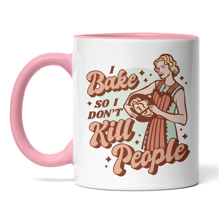 Lustige Tasse "Bake So Don’t Kill" – Witziges Geschenk für Backfans