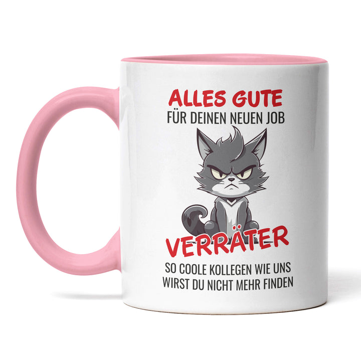 Lustige Tasse "Alles Gute Verräter" – Humorvolles Abschiedsgeschenk für Kollegen