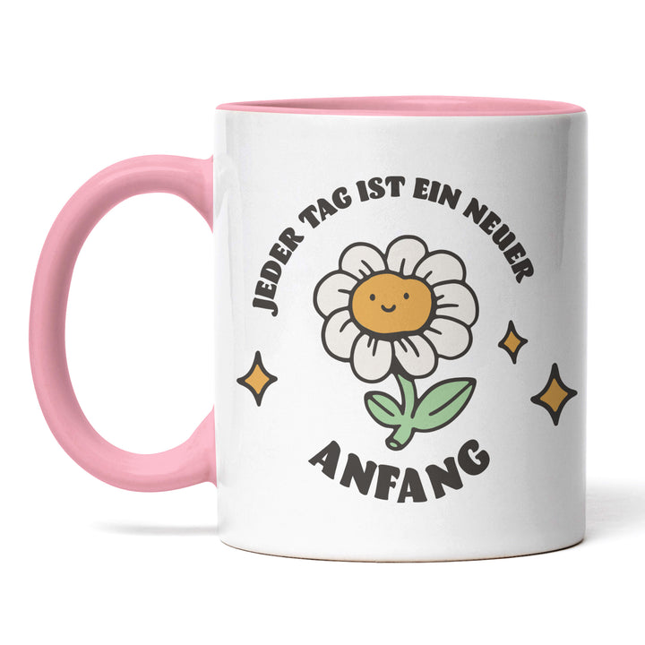 Tasse "Jeder Tag, neuer Anfang" – Motivations-Tasse für einen positiven Start