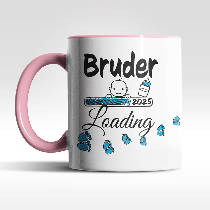 Lustige Tasse "Bruder Loading" – Charmantes Geschenk für werdende Brüder