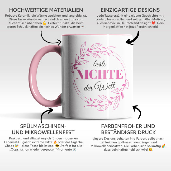 Tasse "Beste Nichte der Welt" – Charmantes Geschenk für Nichten