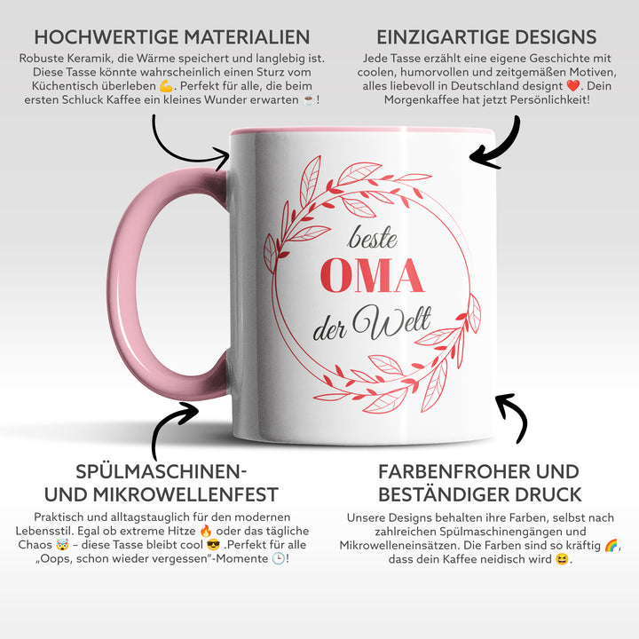 Tasse "Beste Oma der Welt" – Charmantes Geschenk für Großmütter