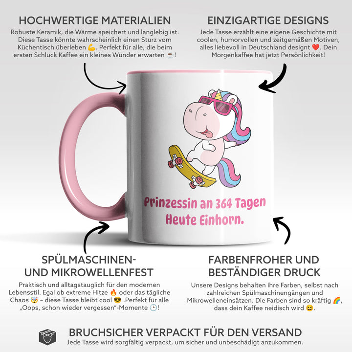 Lustige Tasse "Heute Einhorn" – Zauberhaftes Geschenk für jeden Anlass