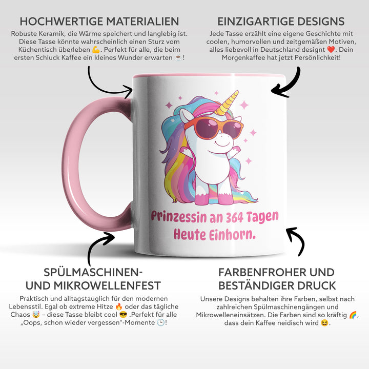 Lustige Tasse "Heute Einhorn" – Zauberhaftes Geschenk für jeden Anlass