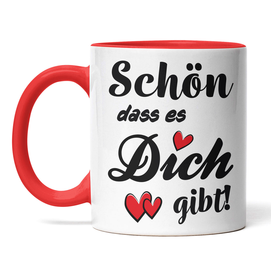 Charmante Tasse "Schön, dass es dich gibt" – Liebevolle Geschenkidee