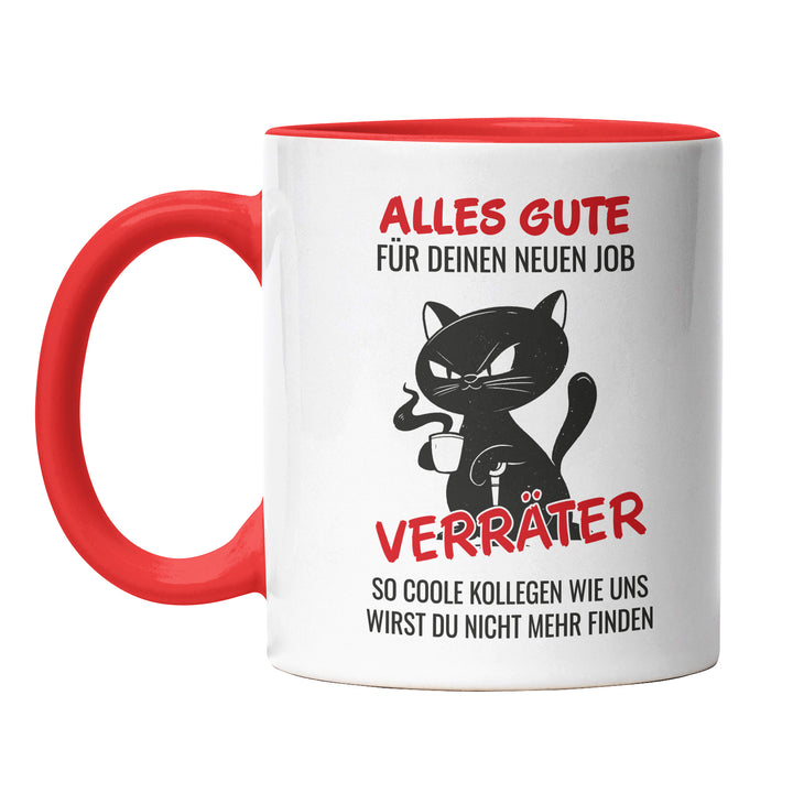 Lustige Tasse "Alles Gute Verräter" – Humorvolles Abschiedsgeschenk für Kollegen
