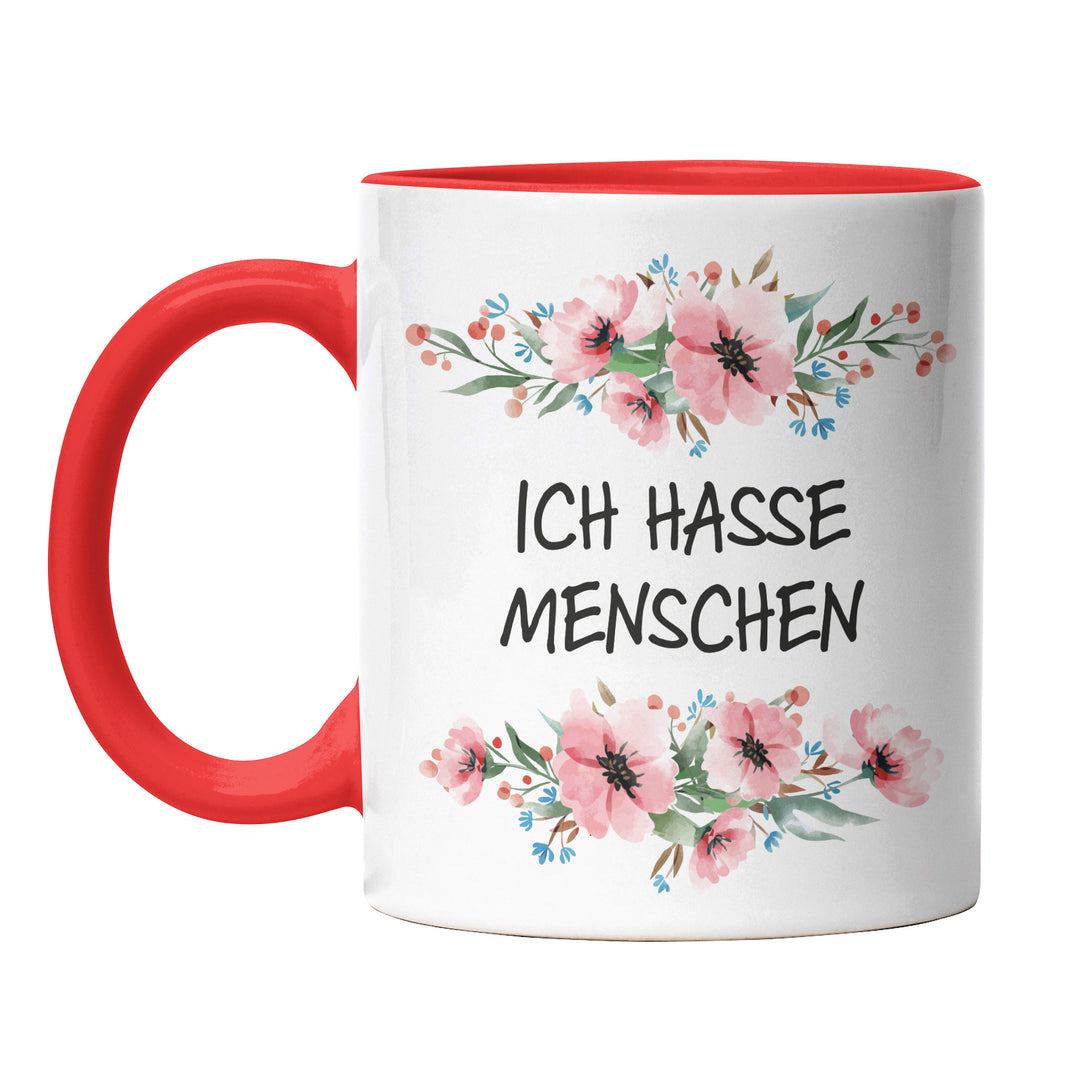 Tasse "Ich hasse Menschen" – Perfektes Geschenk für introvertierte Kaffeejunkies