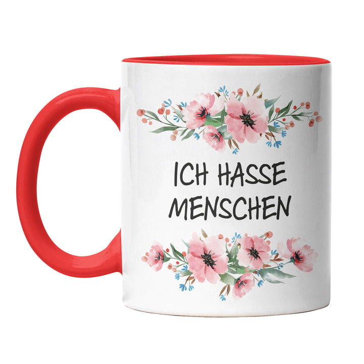 Tasse "Ich hasse Menschen" – Perfektes Geschenk für introvertierte Kaffeejunkies