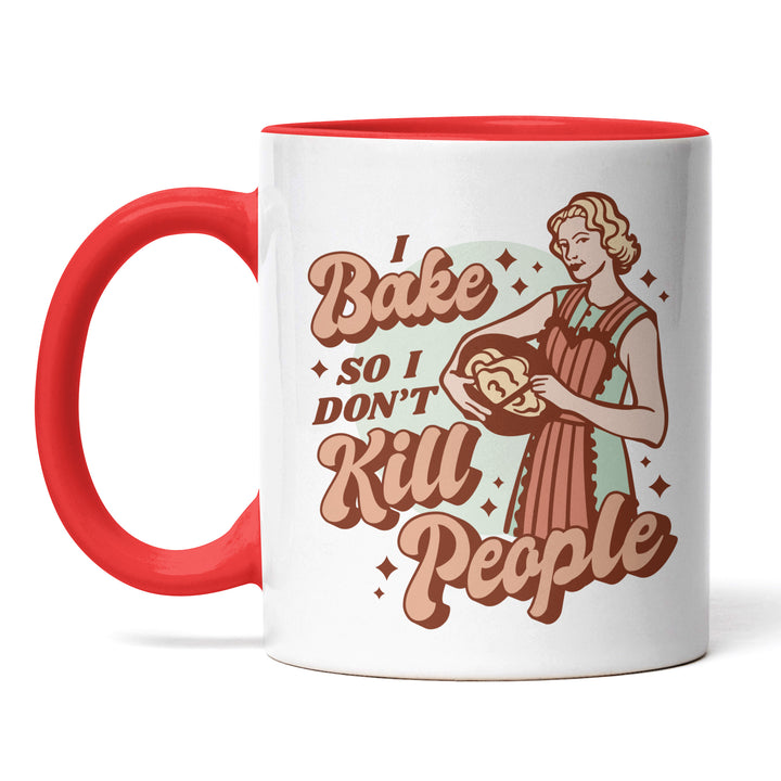 Lustige Tasse "Bake So Don’t Kill" – Witziges Geschenk für Backfans