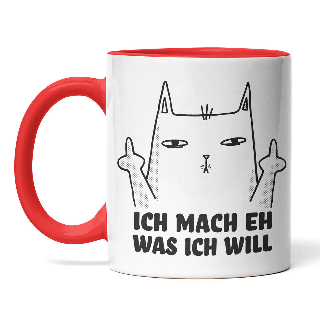 Lustige Tasse "Mache was ich will" – Freches Geschenk mit Katzenmotiv