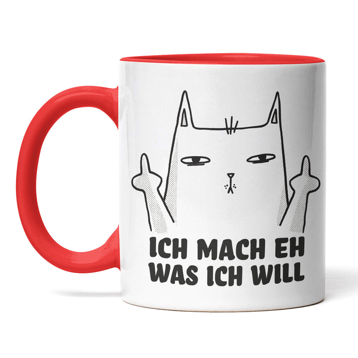 Lustige Tasse "Mache was ich will" – Freches Geschenk mit Katzenmotiv