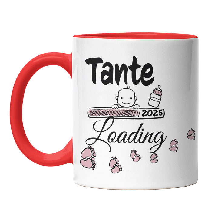 Lustige Tasse "Tante Loading" – Charmantes Geschenk für werdende Tanten