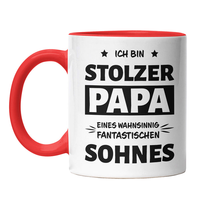 Tasse "Stolzer Papa, fantastischer Sohn" – Liebevolles Geschenk für Väter