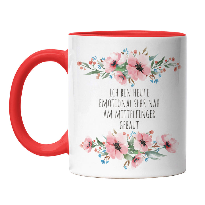 Tasse "Nah am Mittelfinger gebaut" – Perfektes Geschenk für ungeduldige Kaffeejunkies