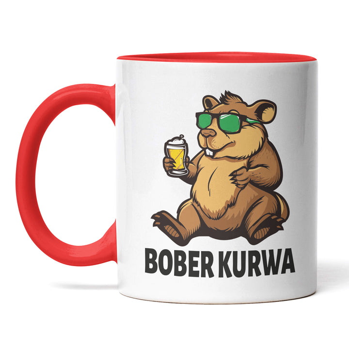 Lustige Tasse "Bober Kurwa" – Humorvolles Geschenk für jeden Anlass