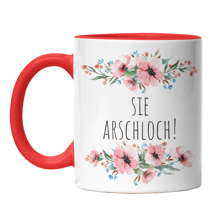 Tasse "Sie Arschloch" – Freche Statement-Tasse für klare Ansagen