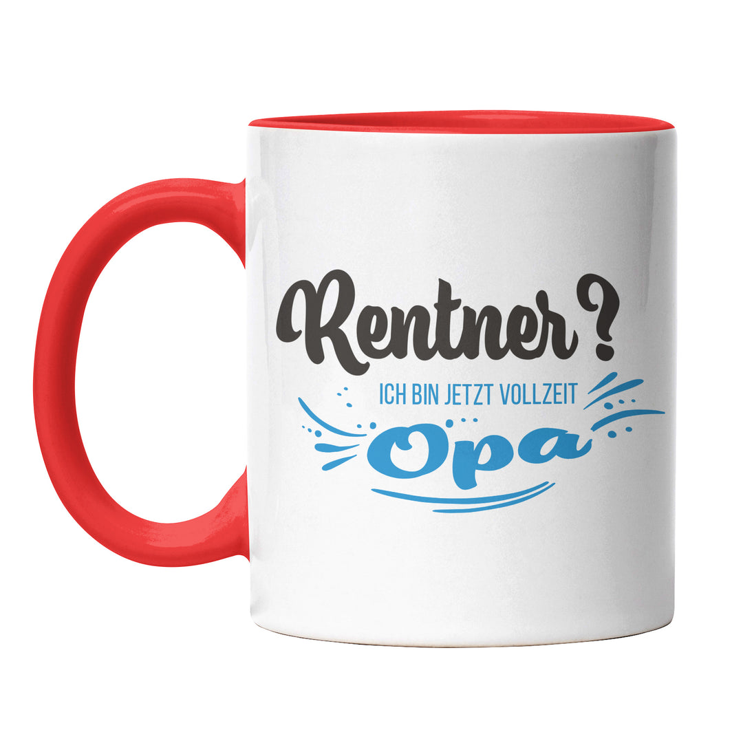 Tasse "Rentner, Vollzeit Opa" – Perfekte Geschenk-Tasse für stolze Großväter