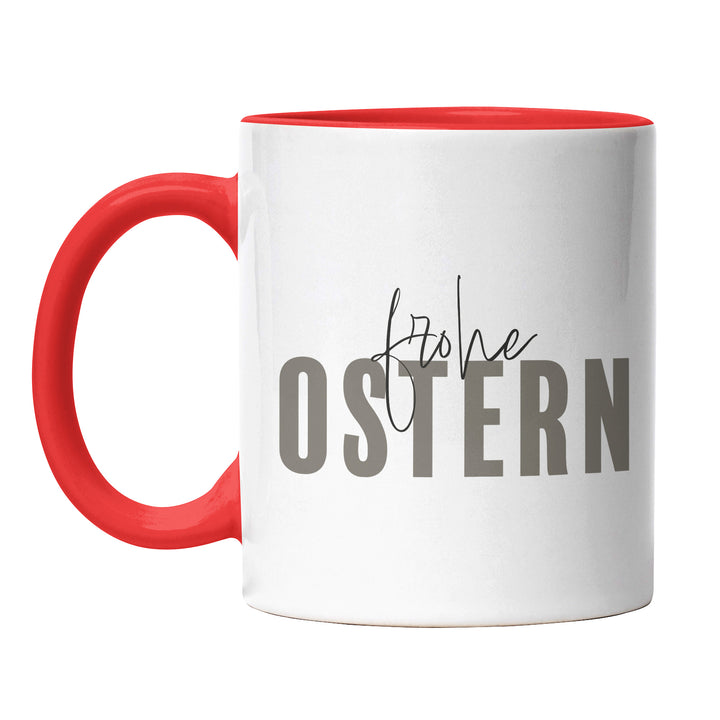 Minimalistische Tasse "Frohe Ostern" – Stilvolles Geschenk für Ostern