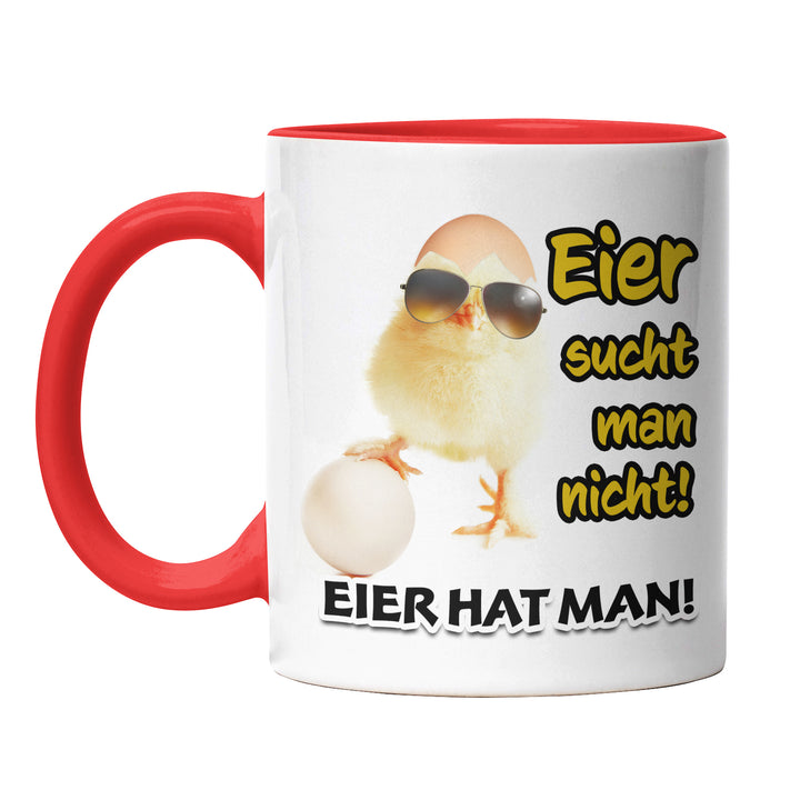 Lustige Tasse "Eier hat man" – Humorvolles Geschenk für starke Persönlichkeiten
