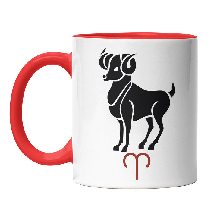 Tasse "Widder-Sternzeichen" – Dynamische Sternzeichen-Tasse für echte Widder