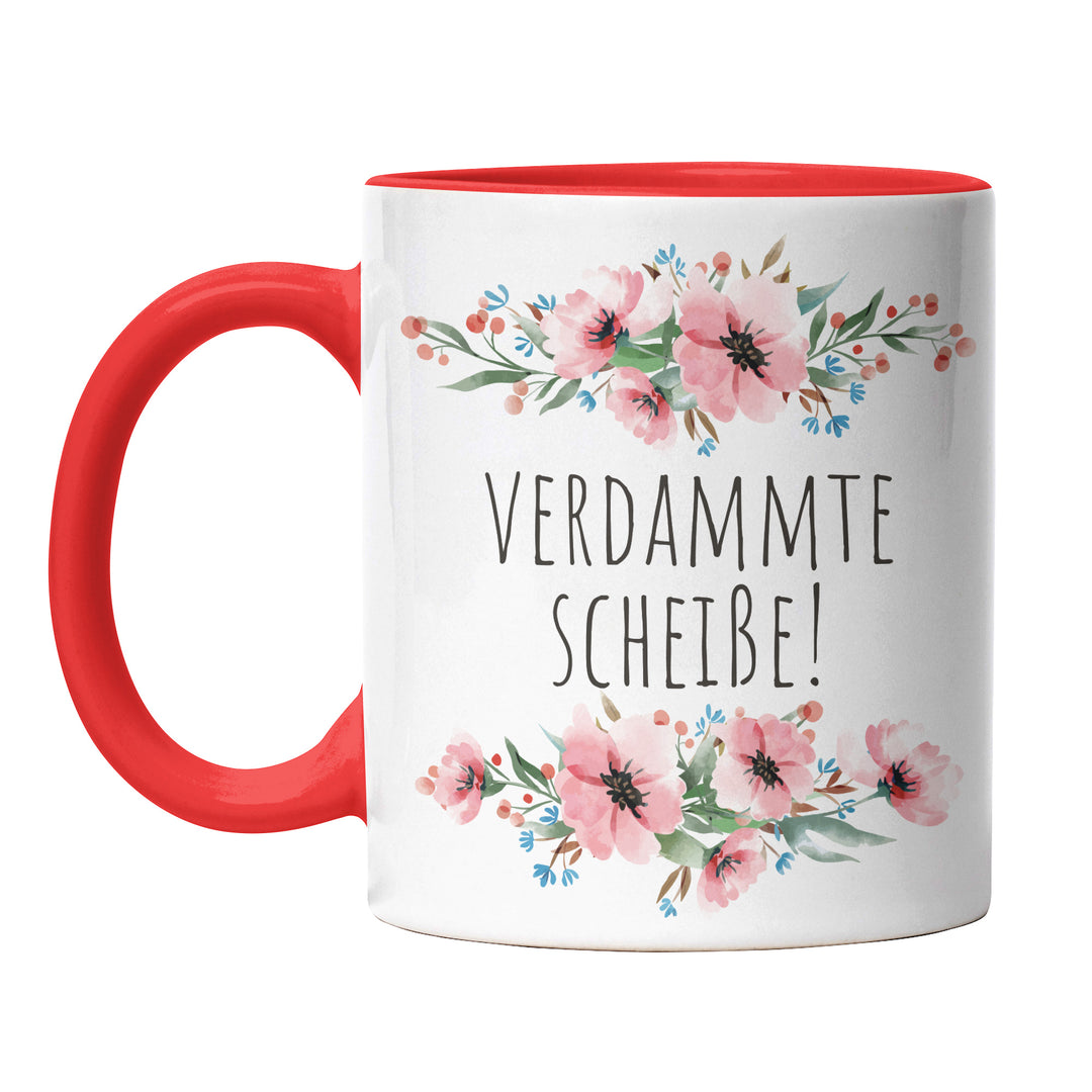 Tasse "Verdammte Scheiße!" – Lustige Sarkasmus-Tasse für Büro & Alltag