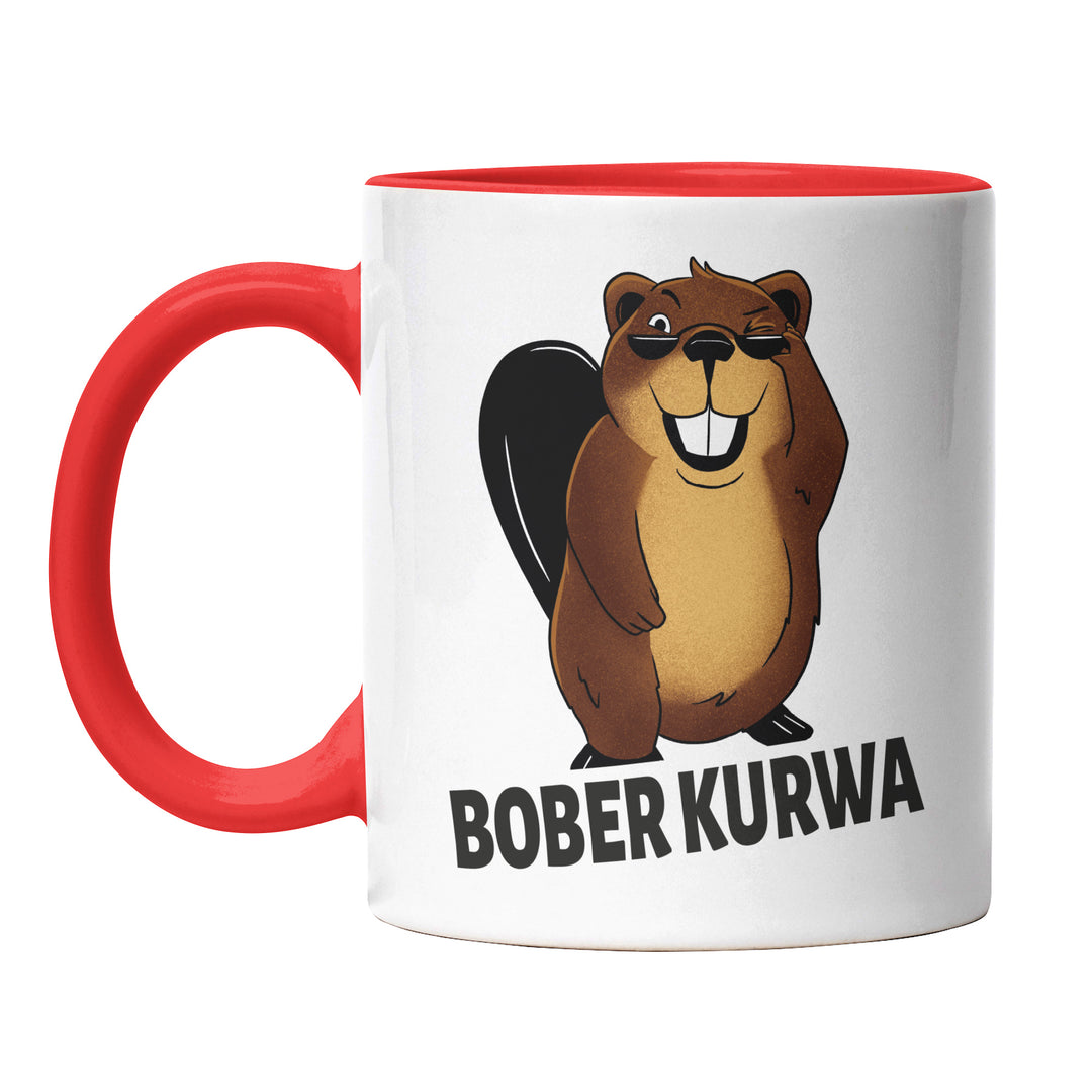 Lustige Tasse "Bober Kurwa" – Humorvolles Geschenk für jeden Anlass