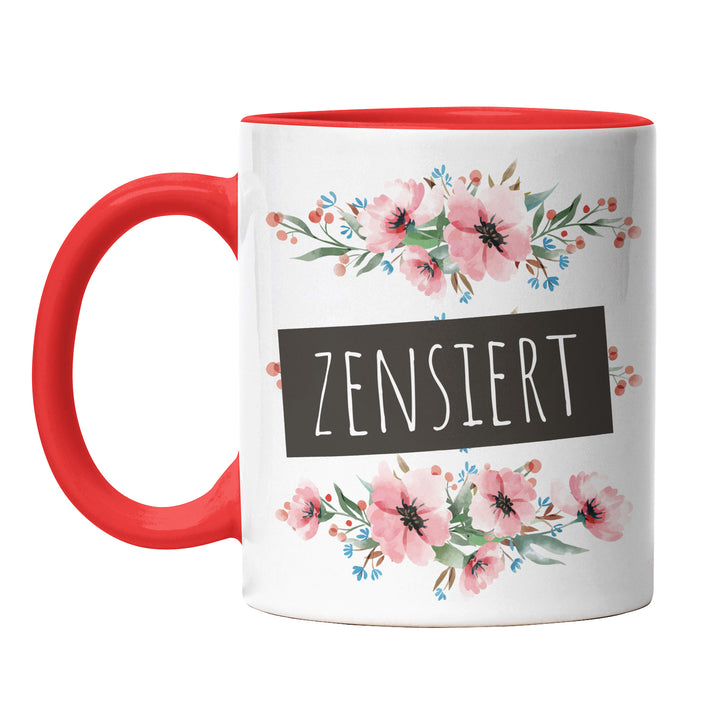 Tasse "Zensiert" – Lustige Statement-Tasse für Ironie & Humor
