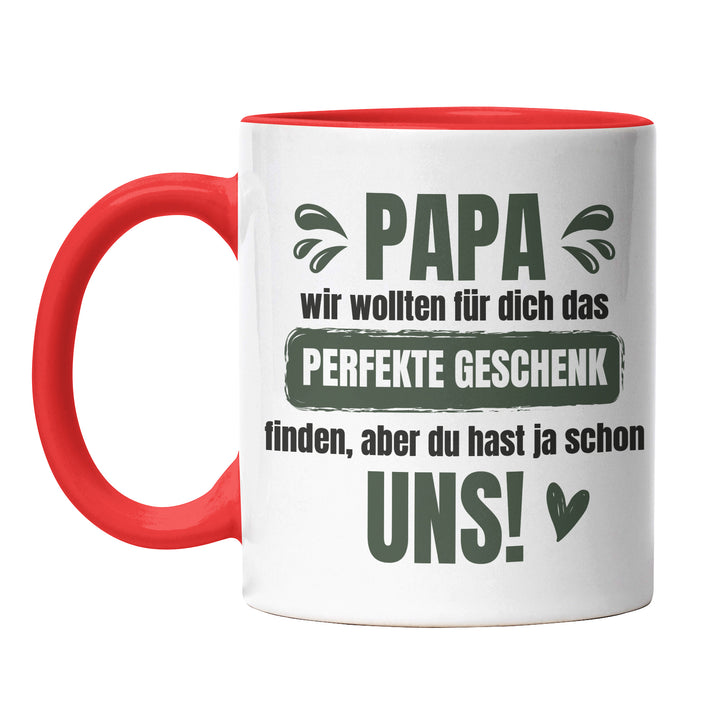 Lustige Tasse "Papa, das perfekte Geschenk" – Charmantes Geschenk für Väter