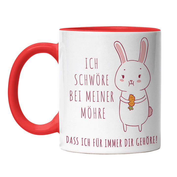 Lustige Tasse "Schwöre bei meiner Möhre" – Witziges Geschenk für Karotten-Fans