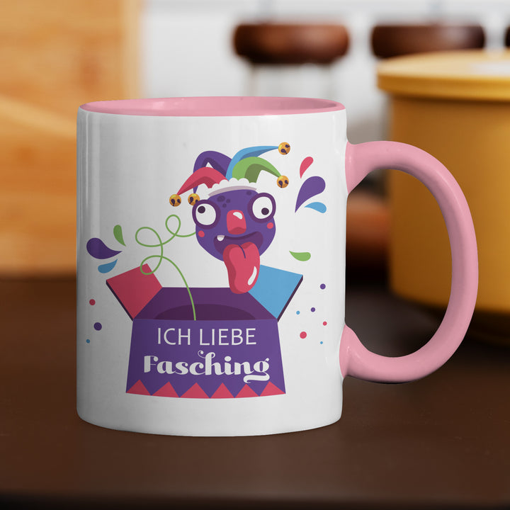 Lustige Tasse "Liebe Fasching" – Geschenkidee für Karnevalisten