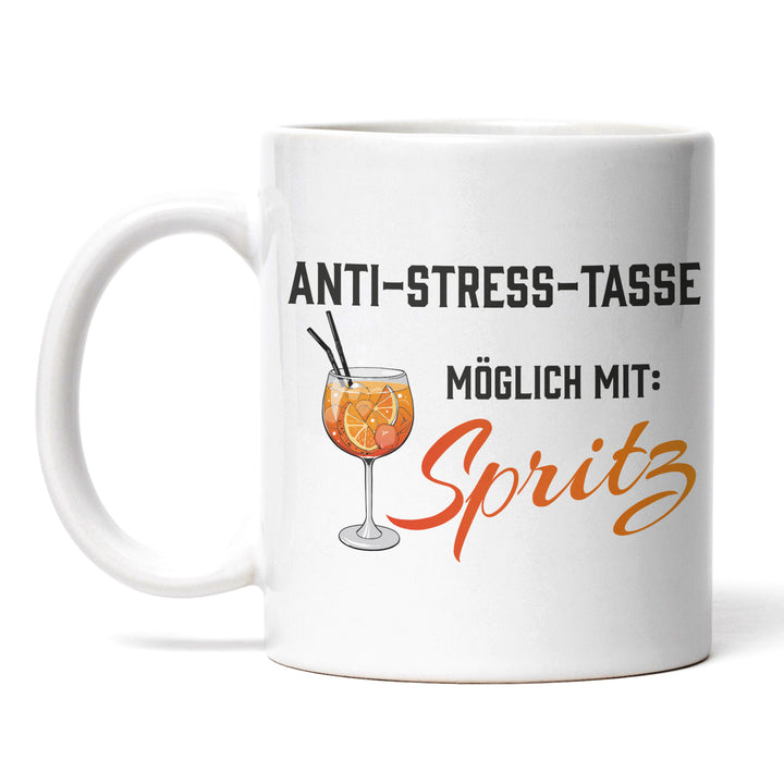 Lustige Tasse "Anti Stress Spritz" – Humorvolles Geschenk für Aperol-Fans