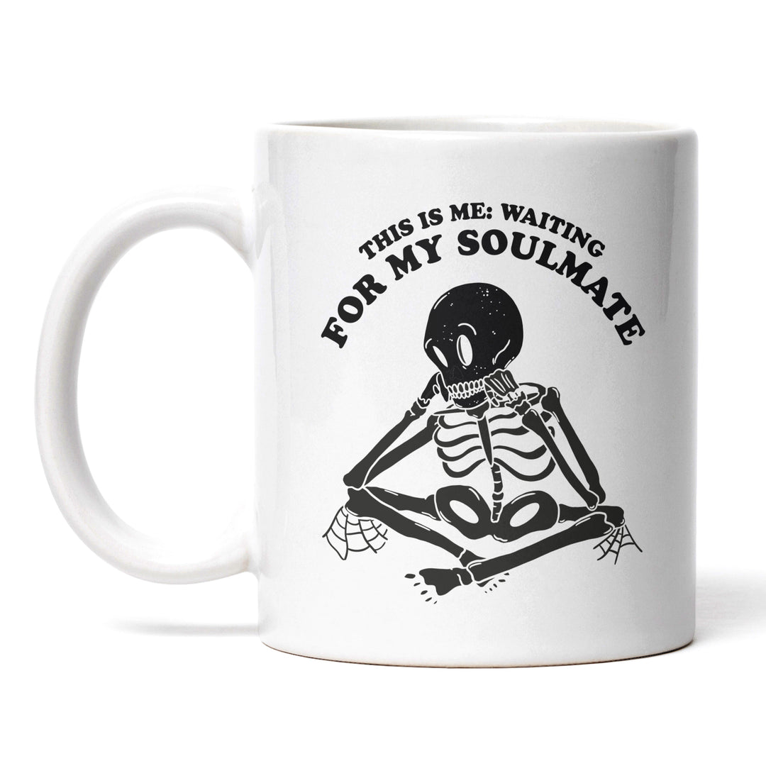 Lustige Tasse "Waiting for Soulmate" – Witzige Geschenkidee