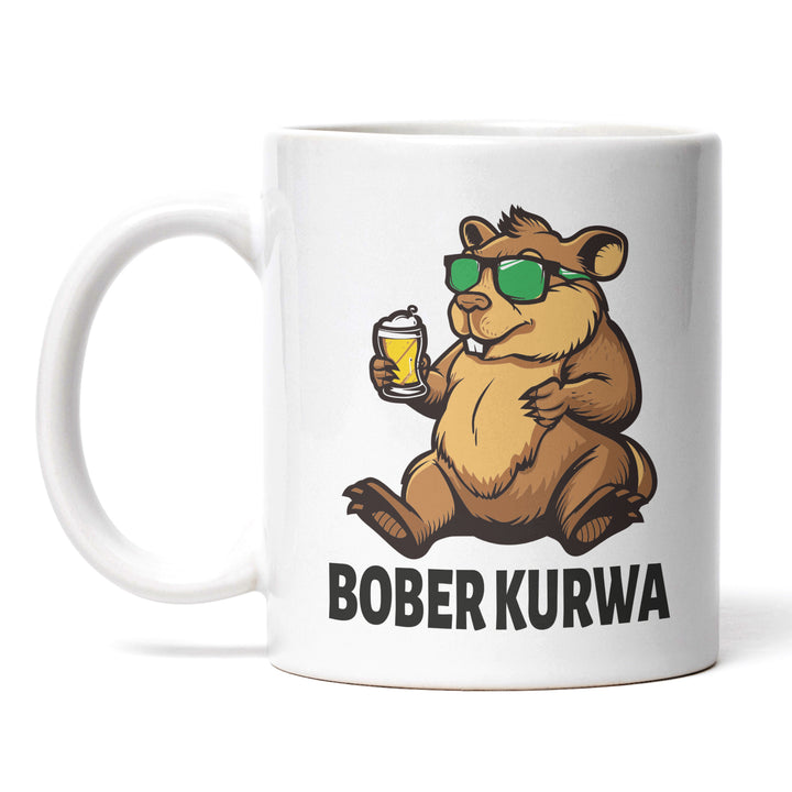 Lustige Tasse "Bober Kurwa" – Humorvolles Geschenk für jeden Anlass