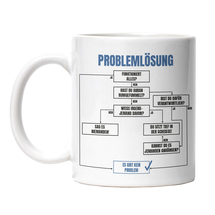 Tasse "Problemlösung" – Perfekt für Büro & Homeoffice, Lustige Geschenkidee