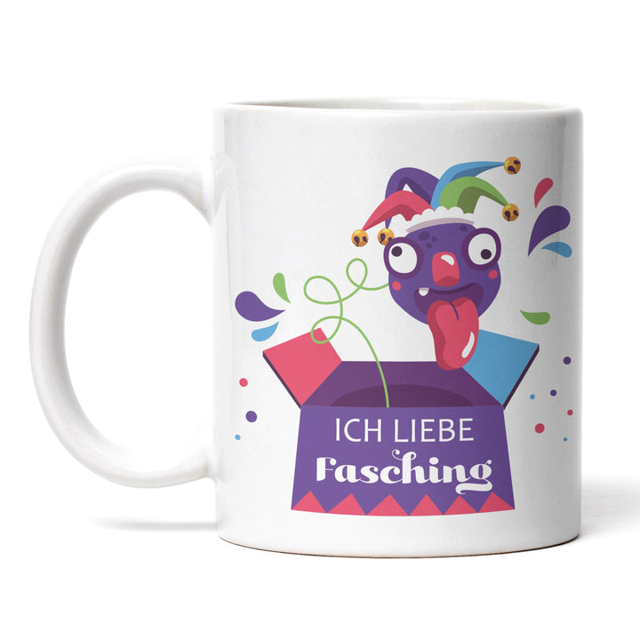 Lustige Tasse "Liebe Fasching" – Geschenkidee für Karnevalisten