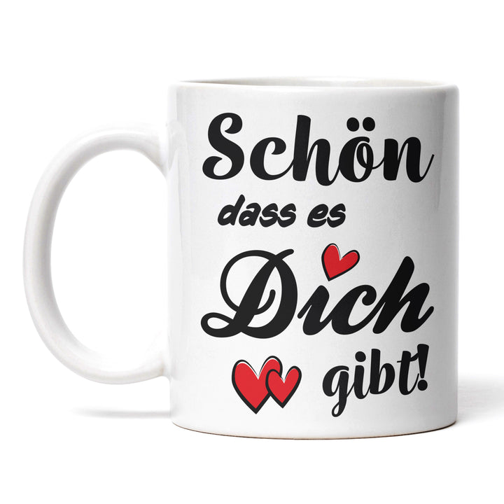 Charmante Tasse "Schön, dass es dich gibt" – Liebevolle Geschenkidee